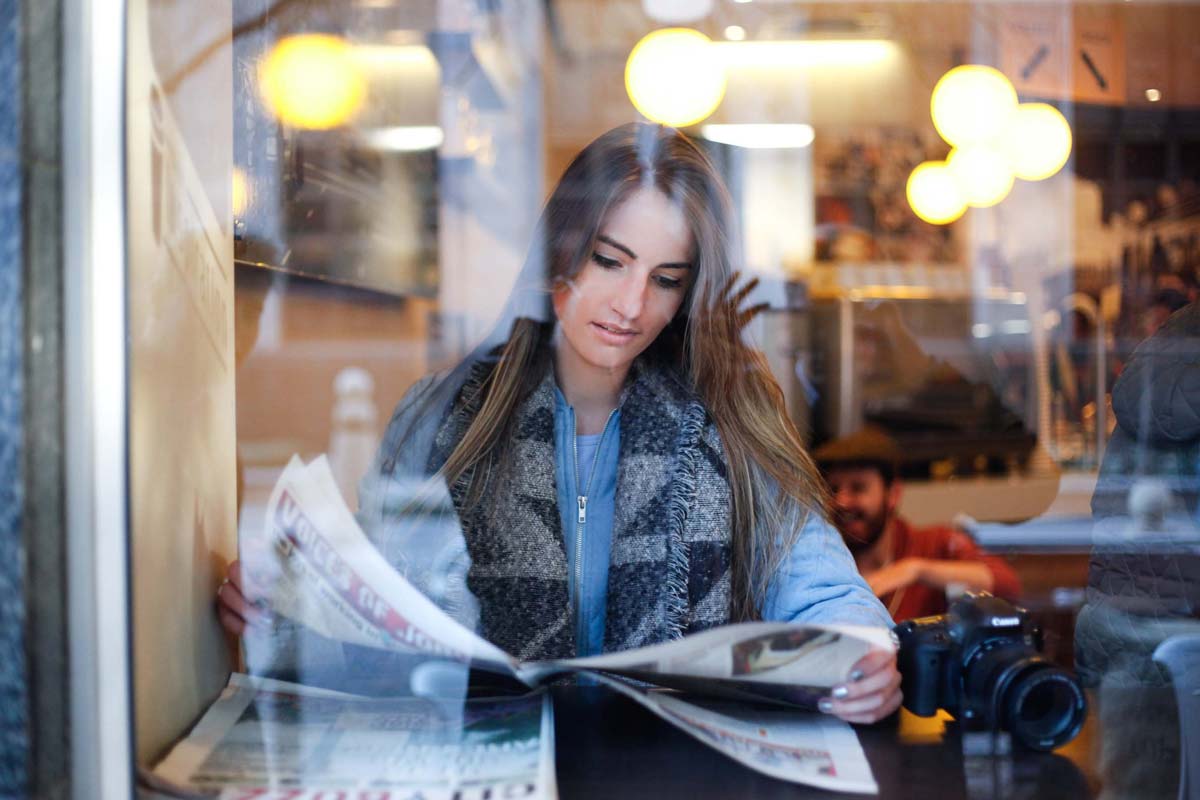 person reading